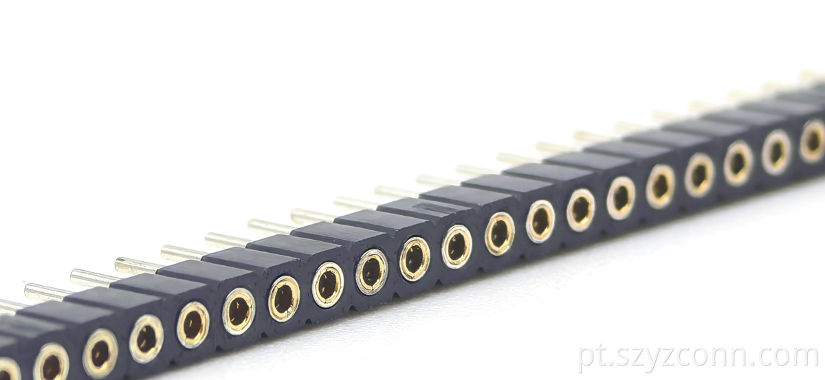 Material pps de cabeçalho fêmea usinado de 2,0 mm 2.0mm machined female header pps material